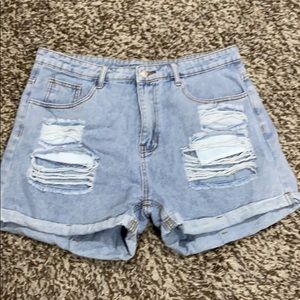 Shein 0XL denim shorts